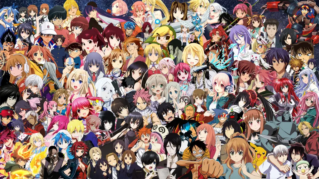 Karakter-karakter ikonik dari berbagai anime Gambar karakter anime populer