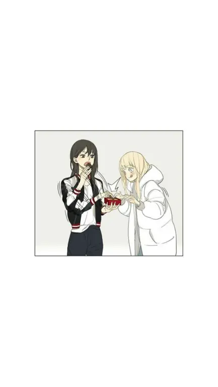 Pasangan Anime Yuri yang Menarik Ilustrasi pasangan anime yuri
