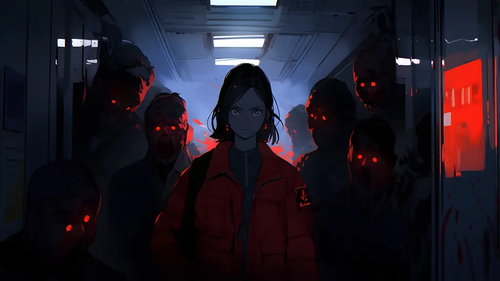 Adegan Menegangkan dari Anime Zombie Gambar adegan menegangkan dari anime zombie