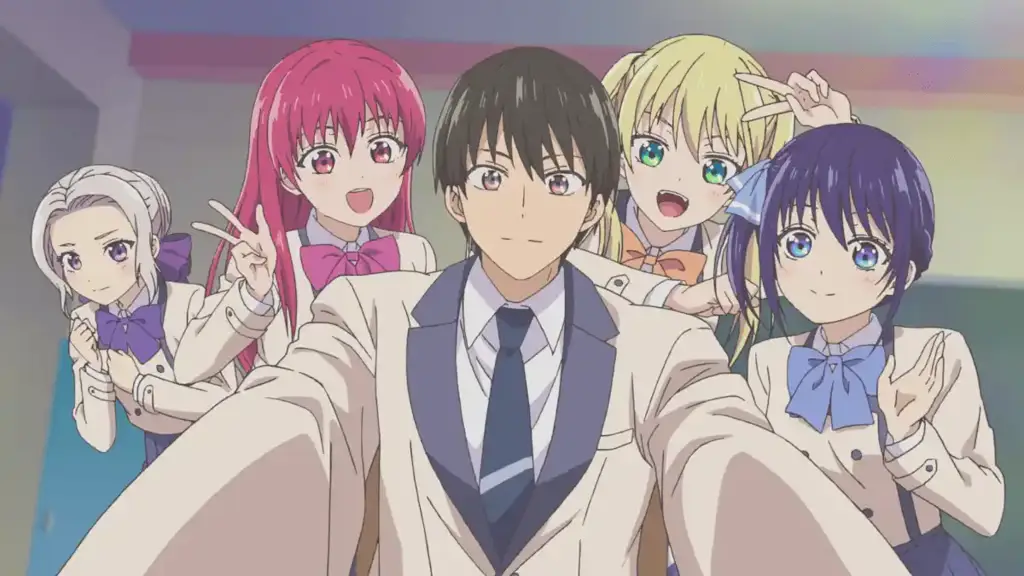 Contoh adegan romantis dalam Saijaku Muhai no Bahamut Adegan romantis dalam anime harem