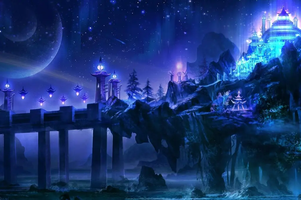 Seni Fantasi Kerajaan yang Menakjubkan Seni fantasi kerajaan dalam anime