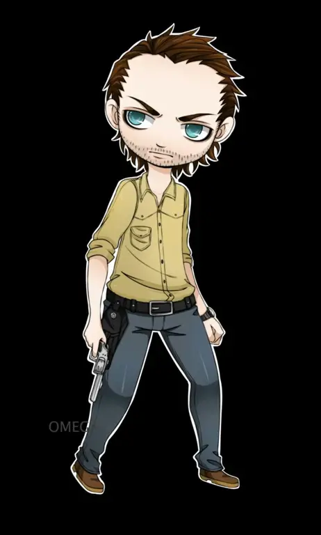 Anime Style The Walking Dead Ilustrasi anime The Walking Dead