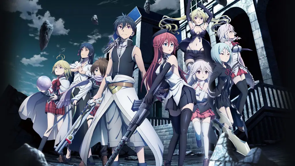 Pertempuran Epik di Dunia Saijaku Muhai no Bahamut Adegan pertarungan di anime fantasy harem