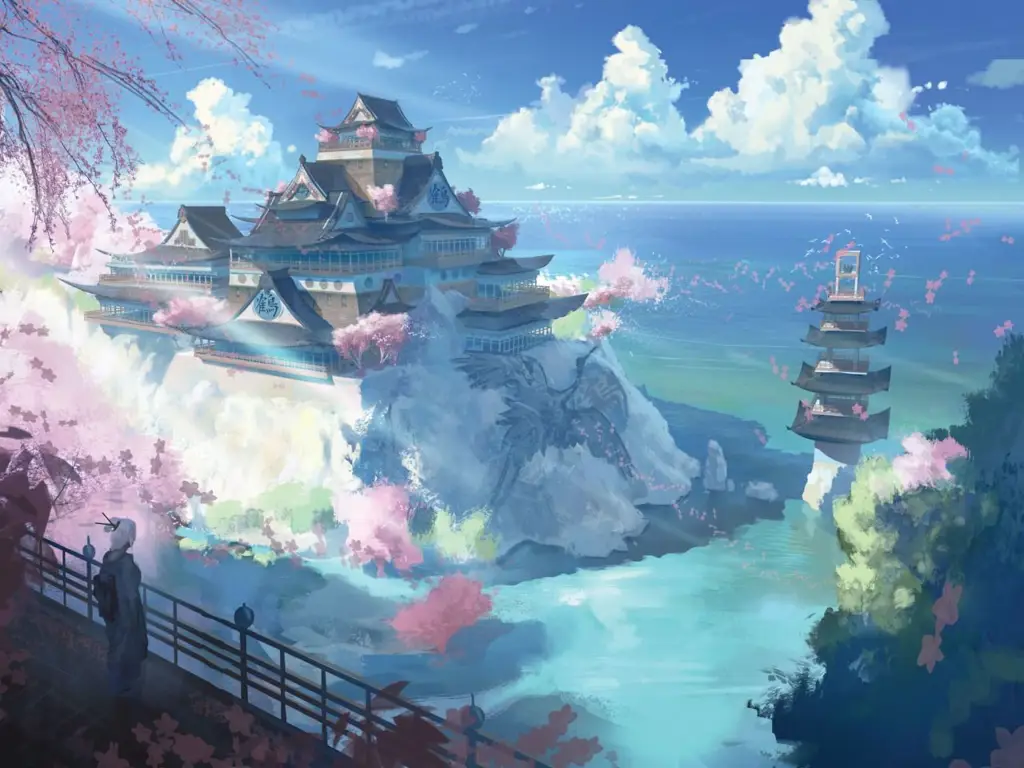 Dunia Fantasi yang Menawan Pemandangan alam fantasi dalam anime isekai