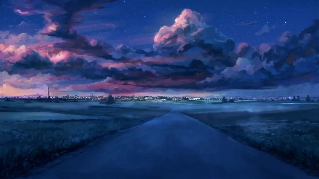 Visual anime yang memukau Pemandangan alam yang indah dalam anime