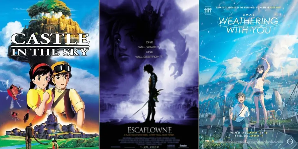 Berbagai poster film anime yang menarik Koleksi poster film anime